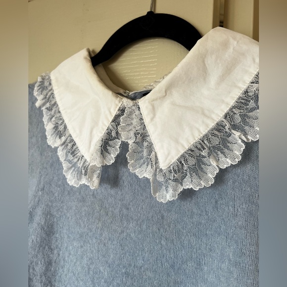 Gorgeous Majorelle Knit Collared Top - Picture 2 of 5